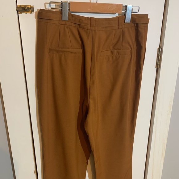 Frank & Oak Size 10 Bourbon/Burnt Orange Dress Pant - Picture 3 of 7